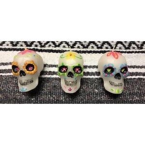 Sugar skull candles